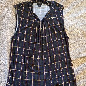 Ann Taylor Plaid Sleeveless Women's Top